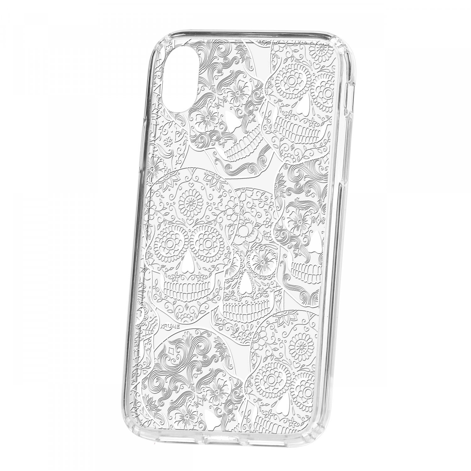 фото Чехол для apple iphone 11 / xr кruче print skull white