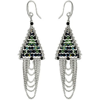 

Серьги женские из серебра Эстет П4С252109, swarovski, П4С252109