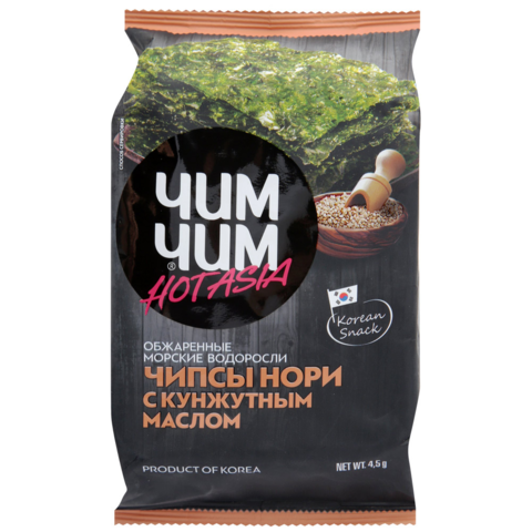 Чипсы нори с кунжутным маслом Чим-чим, 4,5г