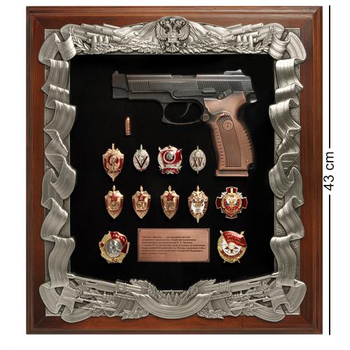 

Ключница Art East Пистолет Ярыгина со знаками ФСБ 40x44x10 см