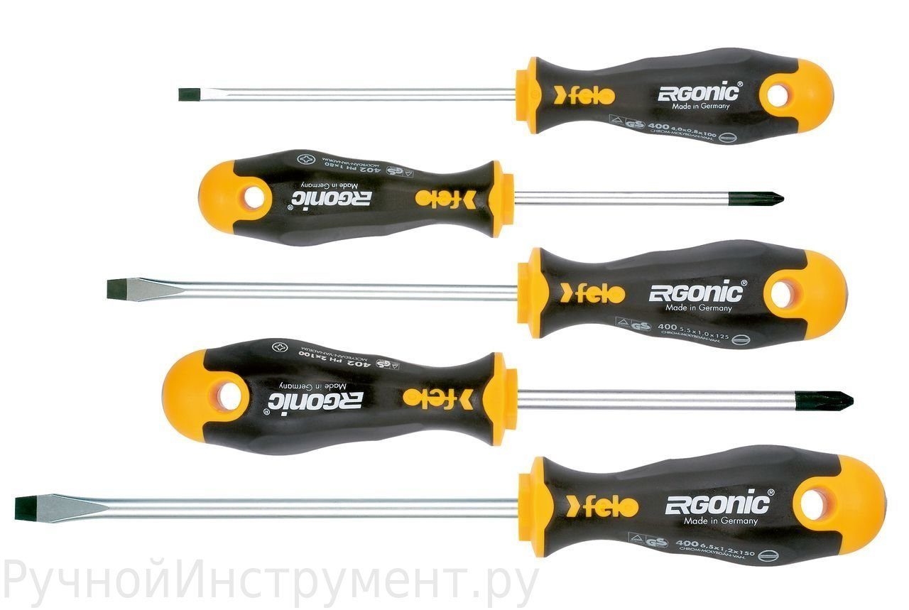 Набор отверток Felo Ergonic 5 шт в упаковке 40095118 6150₽