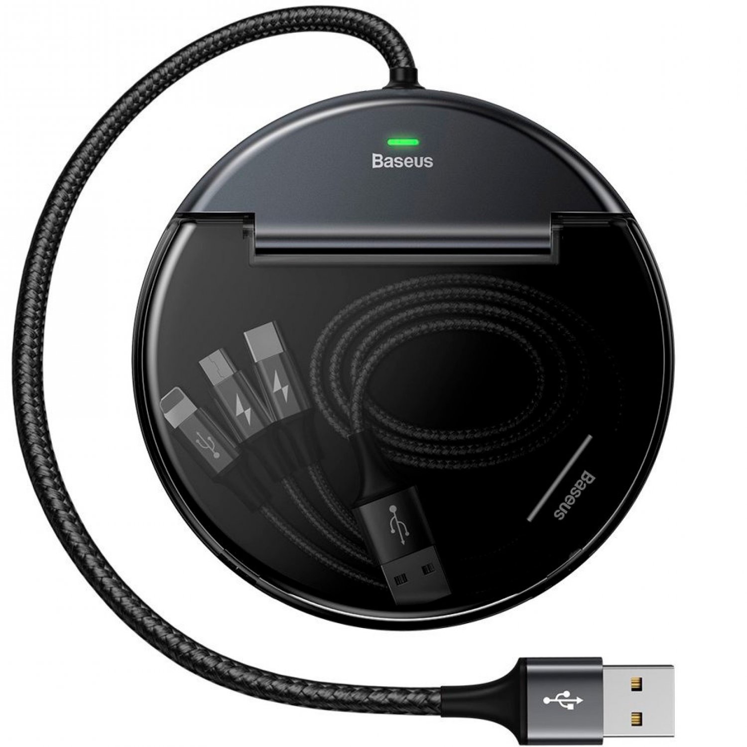 

USB-разветвитель 2 порта+Type-C Baseus Car Sharing Black 0.5m, CAHUB-FX01