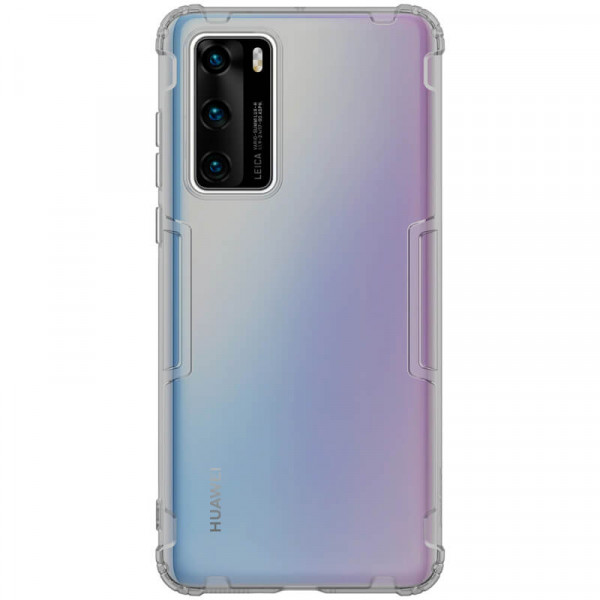 фото Tpu чехол nillkin nature series для huawei p40 (серый (прозрачный))