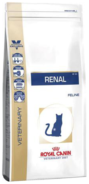 фото Сухой корм для кошек royal canin renal, при заболевании почек, птица, 0,5кг