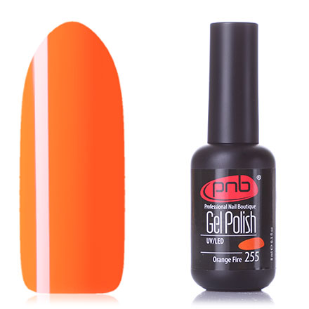

Гель-лак PNB №255, Orange Fire