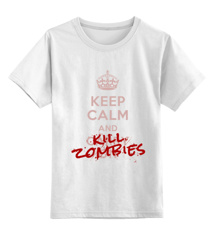 

Детская футболка классическая Printio Kill zombies, р. 164, Белый, 0000000711353