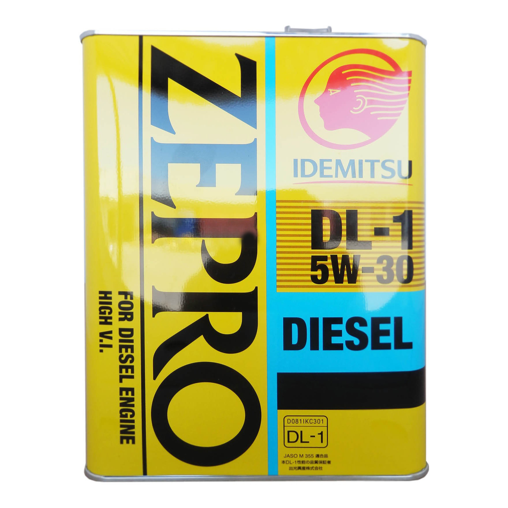 

Моторное масло Idemitsu Zepro Diesel DL-1 5W30 4л, Zepro Diesel DL-1