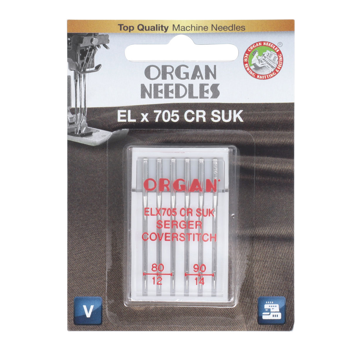 фото Иглы organ elx705 cr suk 6/80-90 blister