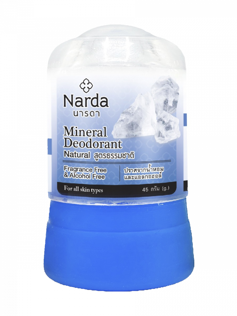 Дезодорант Narda кристаллический натуральный Mineral Deodorant Natural  45г шампунь narda c бергамотом морингой и литсеей 250 мл