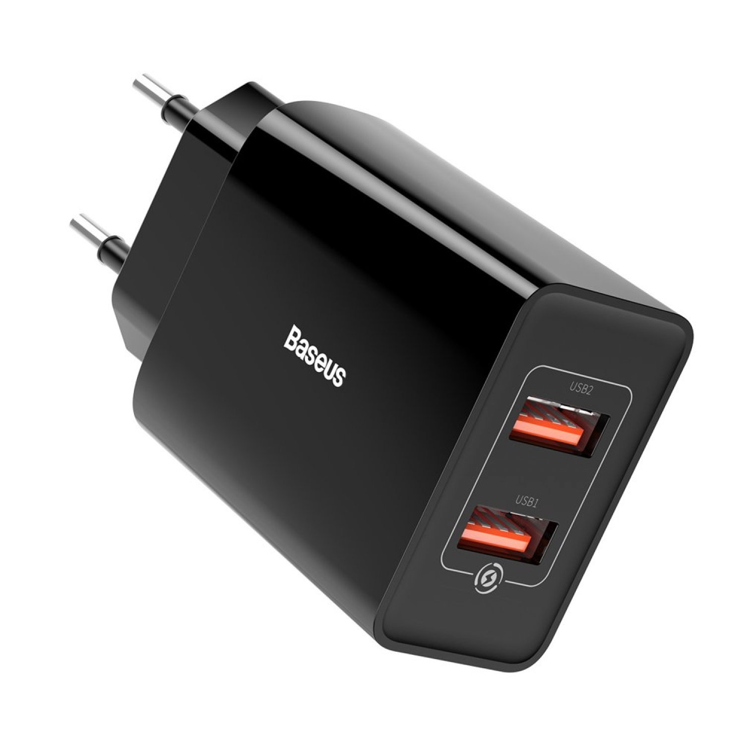 Сетевое зарядное устройство Baseus Speed Mini, 2xUSB, 3 A, (CCFS-V01) black