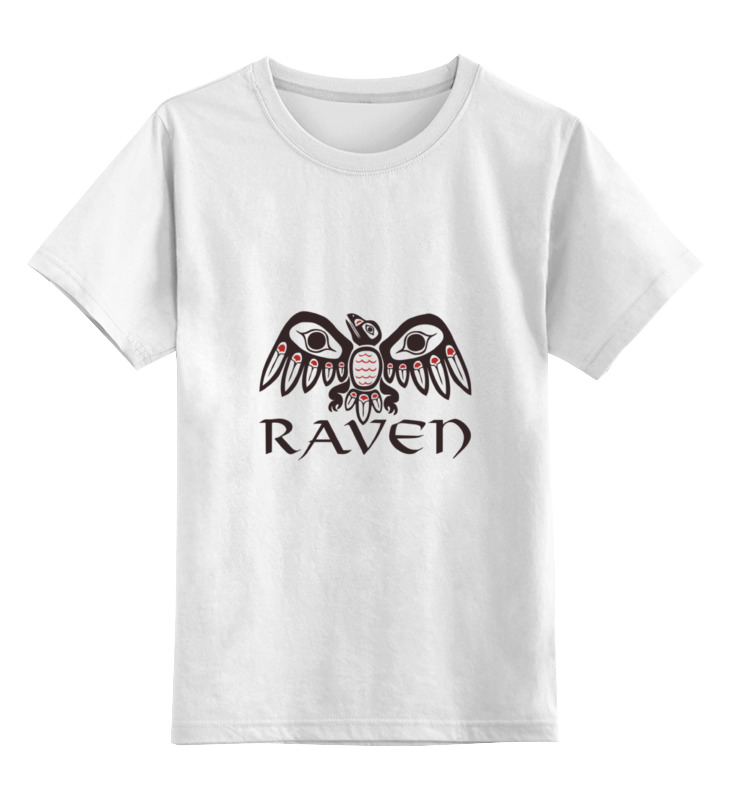 

Детская футболка классическая Printio Raven brand, р. 164, Белый, 0000000709935