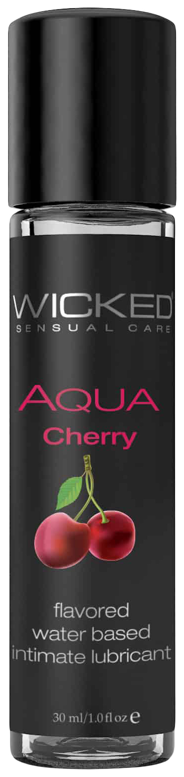 фото Лубрикант wicked aqua cherry 30 мл со вкусом сладкой вишни