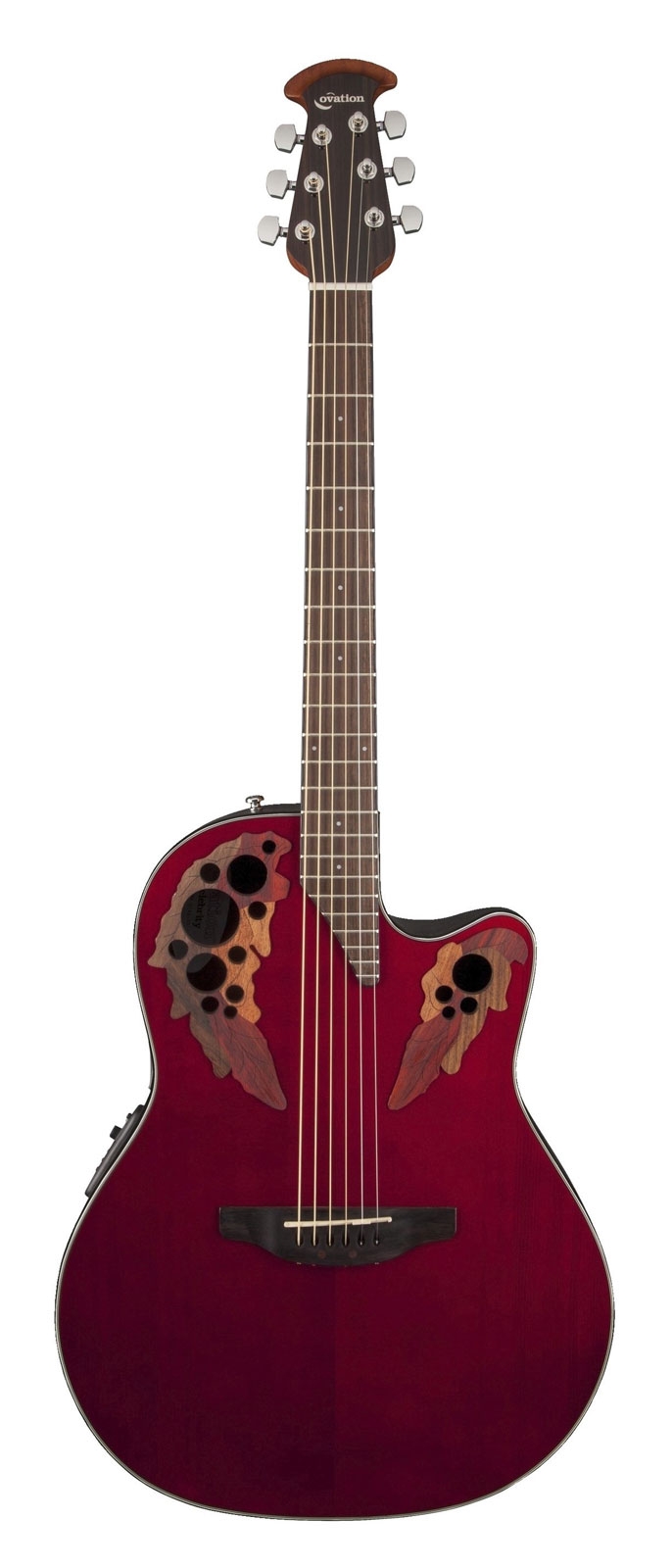 

Электроакустическая гитара Ovation CE44-RR Celebrity Elite Mid Cutaway Ruby Red, CE44-RR Celebrity Elite Mid Cutaway Ruby Red