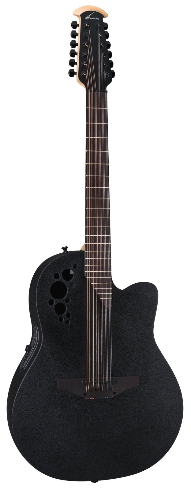 фото Электроакустическая гитара ovation 2058tx-5 elite t deep contour cutaway black textured