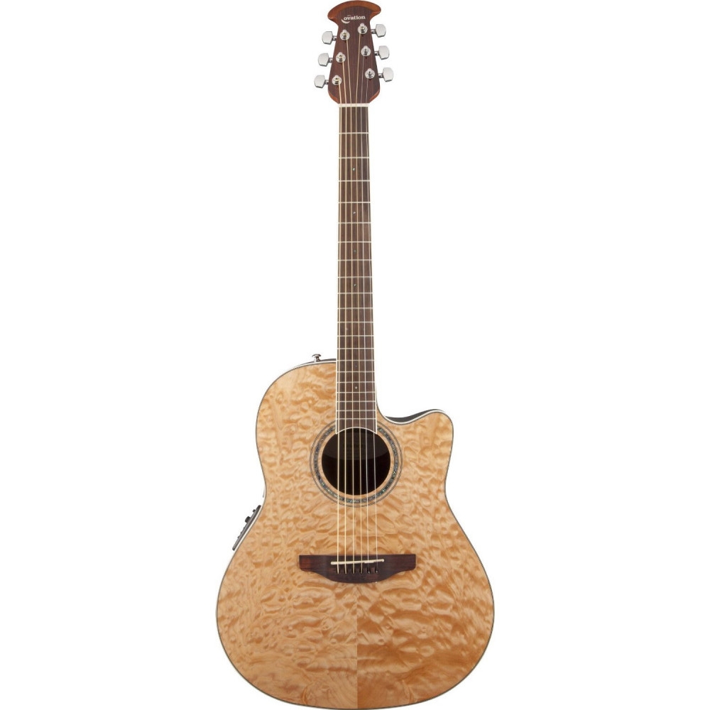 

Электроакустическая гитара Ovation CS24P-4Q Celebrity Mid Cutaway Natural Quilt Maple, CS24P-4Q Celebrity Standard Plus Mid Cutaway Natural Quilt Maple