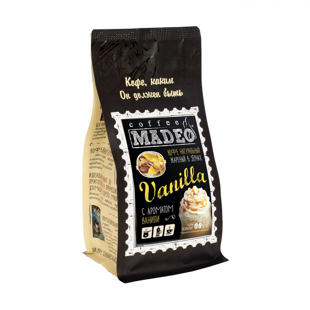 

Кофе Madeo "Vanilla", в зернах, 200 гр