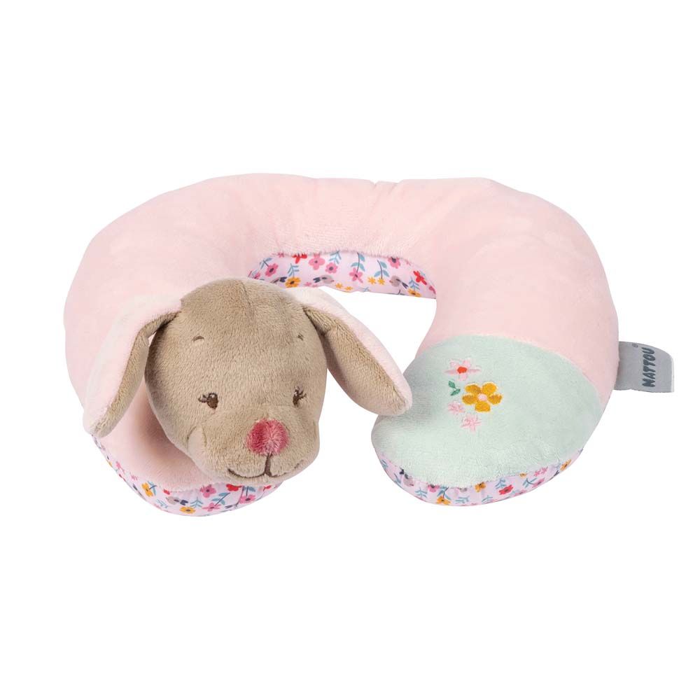 фото Подушка-подголовник nattou neck pillow iris & lali собачка