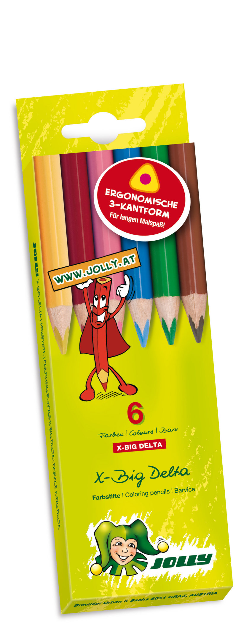 

Карандаши цветные "Supersticks X-big Delta", 6 цветов