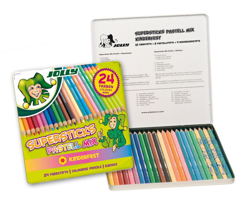 

Карандаши цветные "Supersticks kinderfest. Pastell Mix", 24 цвета