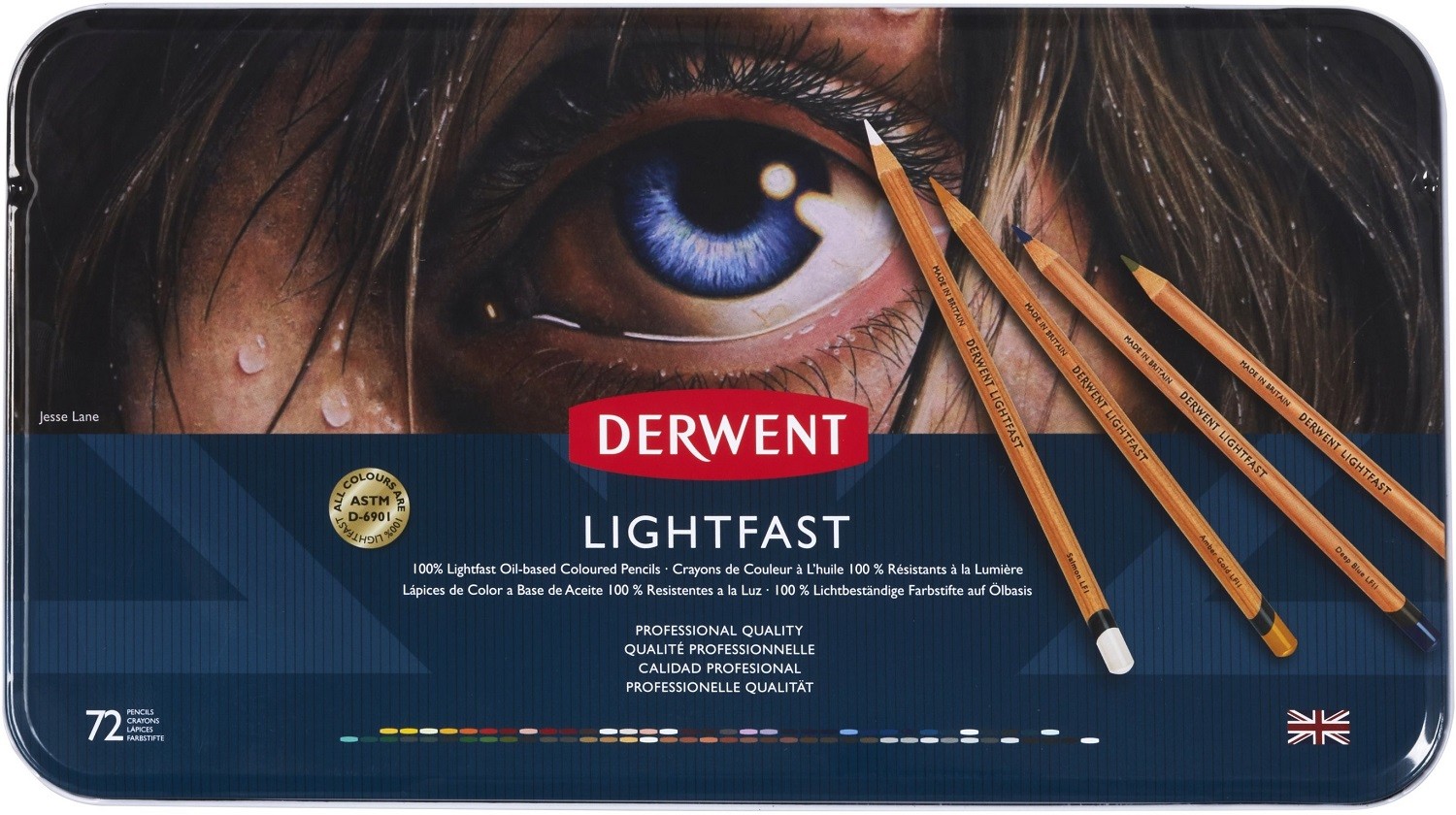 фото Набор цветных карандашей "lightfast", 72 цвета derwent