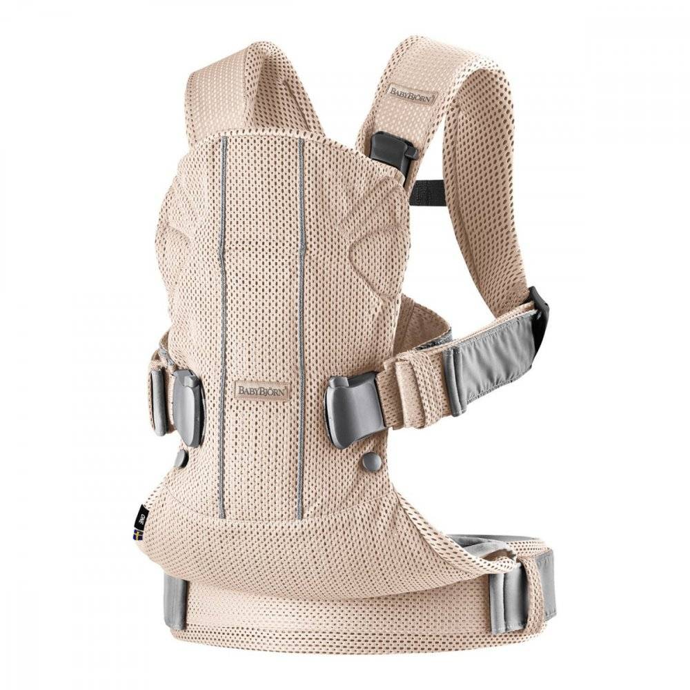 фото Рюкзак-кенгуру baby bjorn one air 3d жемчужно-розовый babybjörn