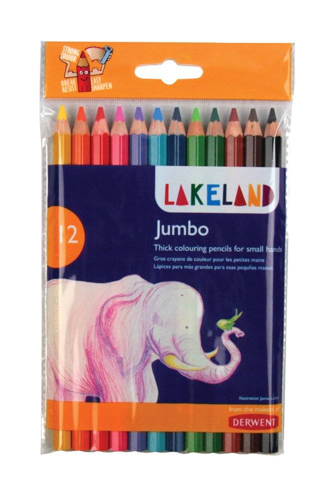 фото Набор цветных карандашей "lakeland jubmo", 12 цветов derwent
