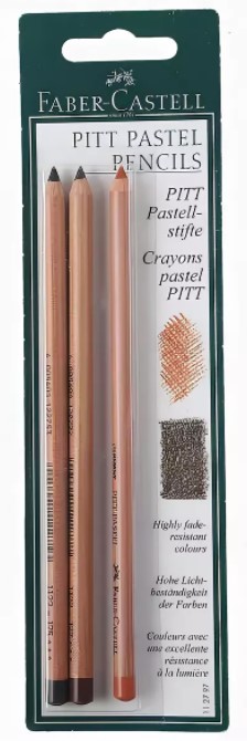 

Карандаши пастельные "Pitt Monochrome Pastel. Pitt Pastel", 3 штуки