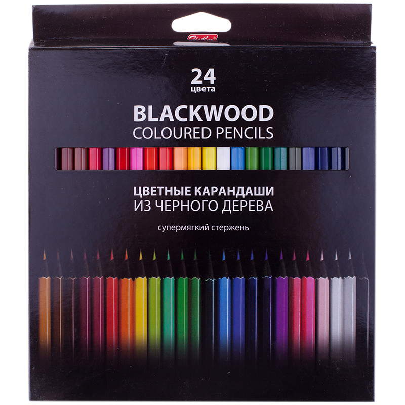 

Карандаши цветные "Black Diamond", 24 цвета, Белый;голубой;желтый;зеленый;коричневый;красный;оранжевый;розовый;серый;синий;фиолетовый;черный