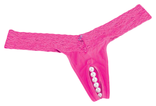 

Трусики-тонг Hustler Lingerie с жемчужной нитью розовые M/L, тонг с жемчужной нитью