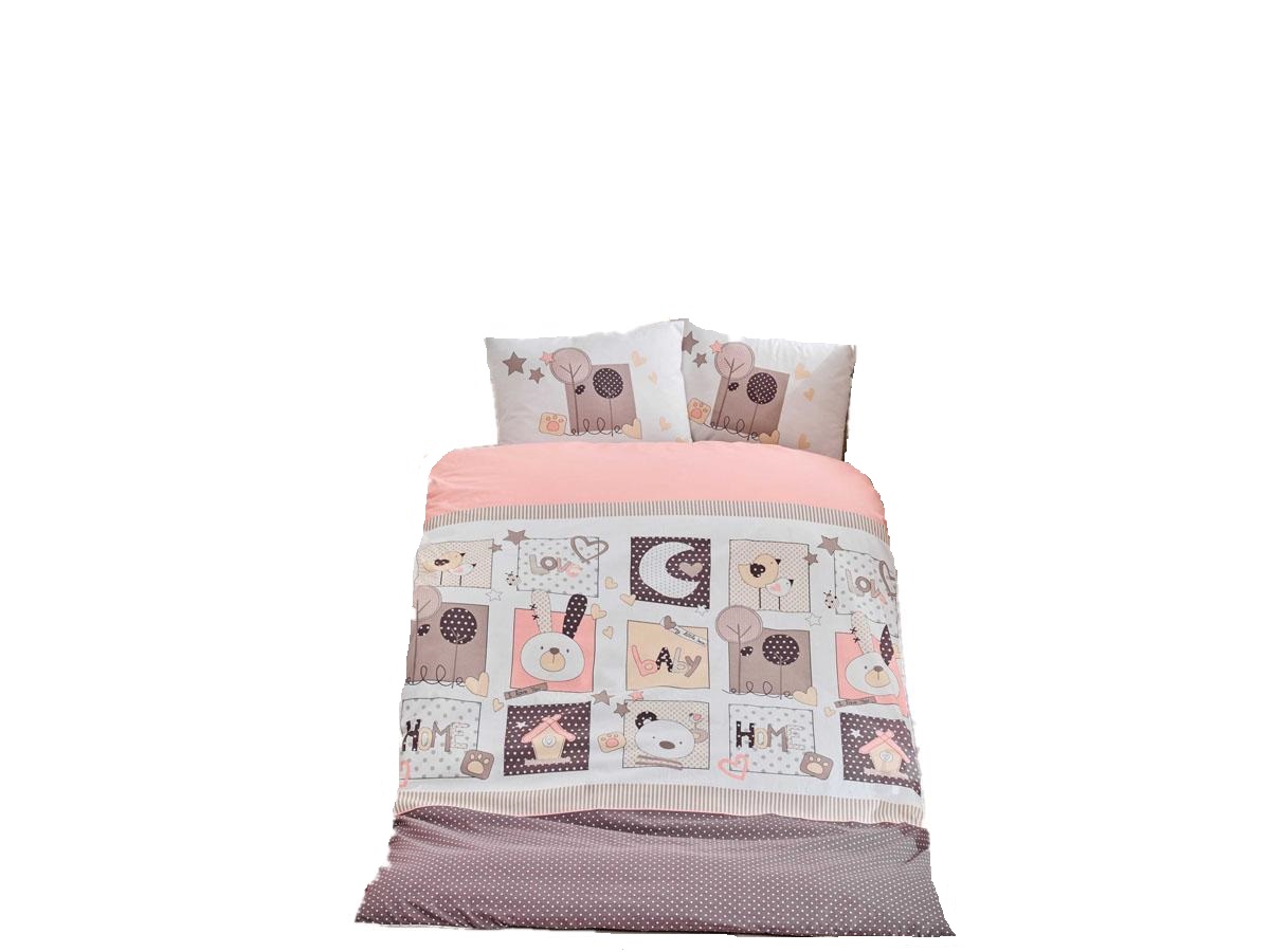 фото Комплект постельного белья hobby home collection sweet home розовый hobby home textile