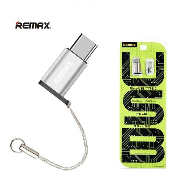 Переходник для кабеля Remax RA-USB1 Micro USB - Type-C Silver