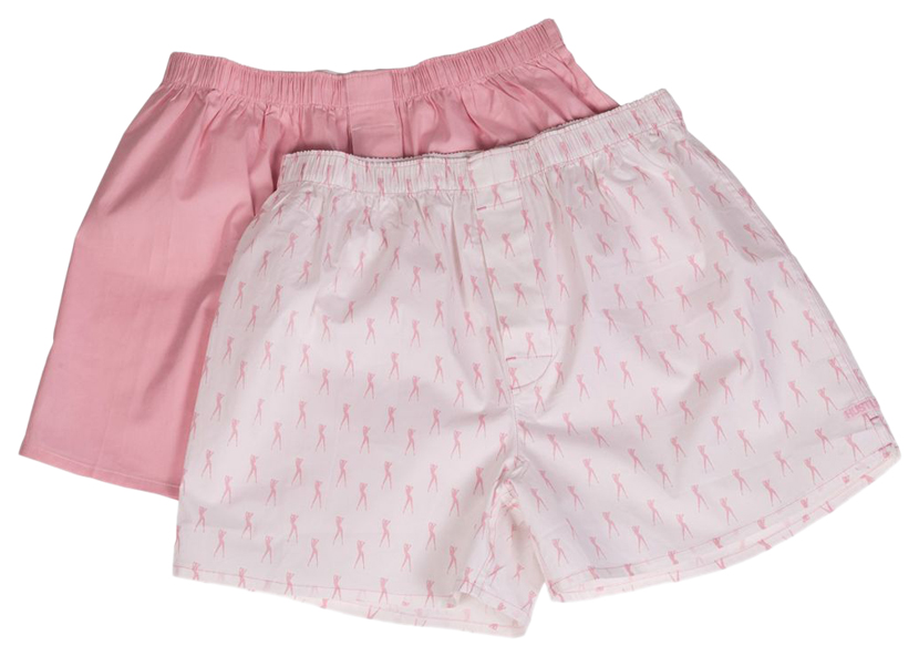 фото Мужские хлопковые трусы-шорты hustler lingerie розовые и с танцовщицами m
