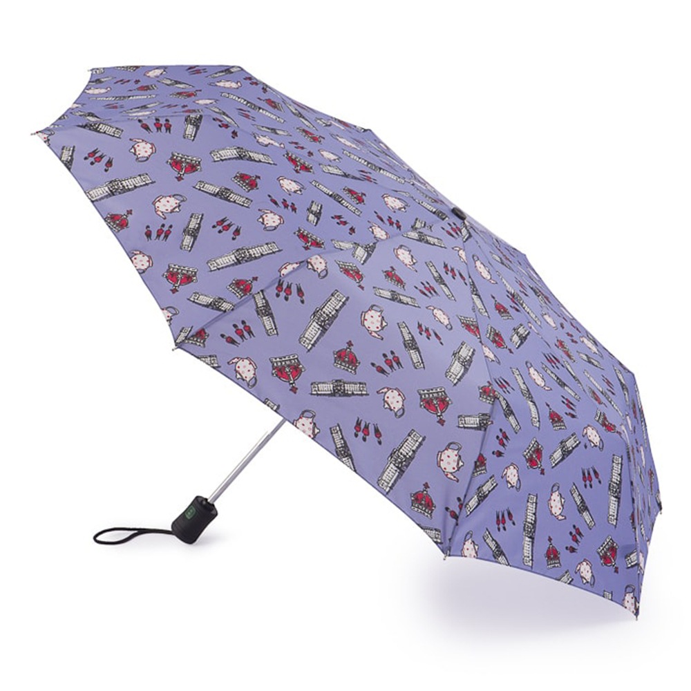 Зонт складной женский автоматический Fulton J346 фиолетовый