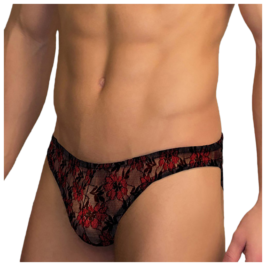 

Мужские слипы Doreanse кружевные с узором, Red Lace