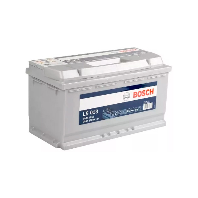 фото Аккумулятор bosch 0092l50130 l5 12v 90ah 800a etn 0r b13 353x175x190mm 24.6kg