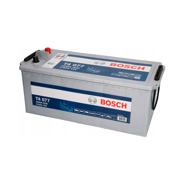 фото Аккумулятор bosch t4 12v 170ah 1000a etn 3 b00 513x223x223mm 44.2kg bosch арт. 0092t40770