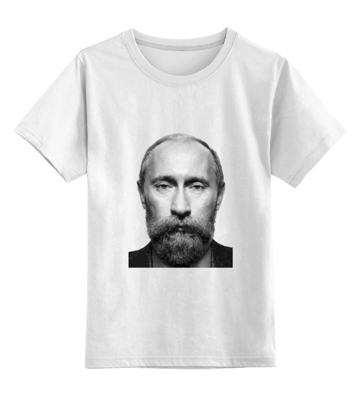 

Детская футболка классическая Printio Путин с бородой, р. 104, 0000000709127