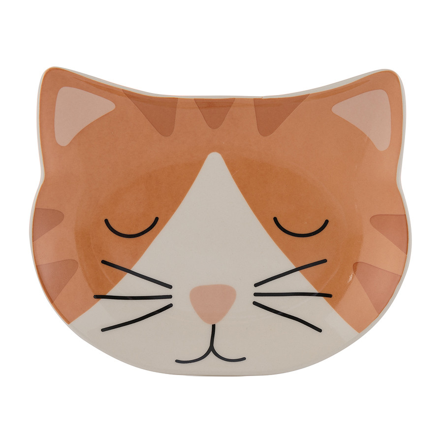 фото Одинарная миска для кошек mason cash ginger cat, керамика, коричневый, 0.5 л