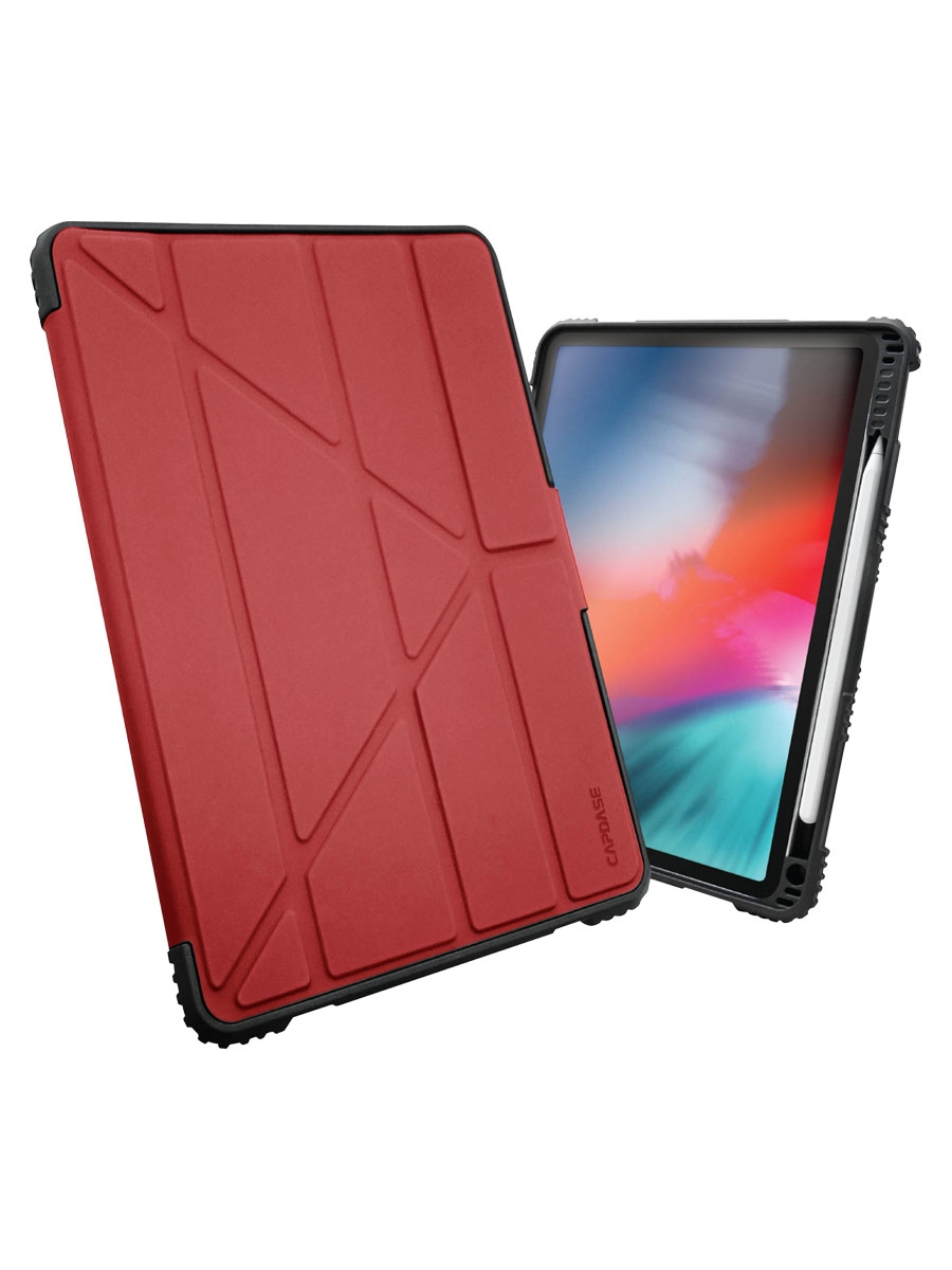 фото Чехол bumper folio flip case для планшета apple ipad 10.2" red capdase