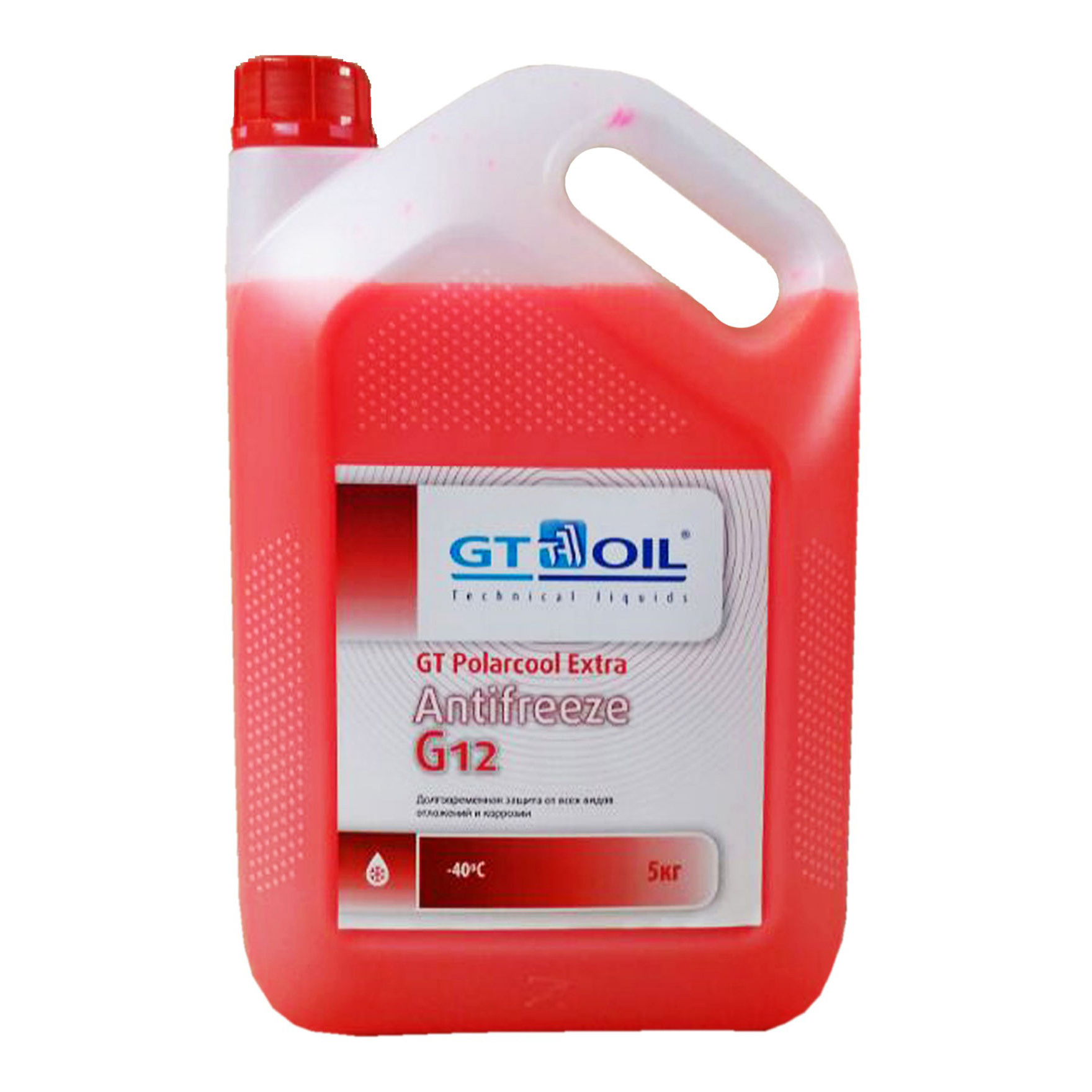 Антифриз GT OIL POLARCOOL EXTRA G12, красный готовый