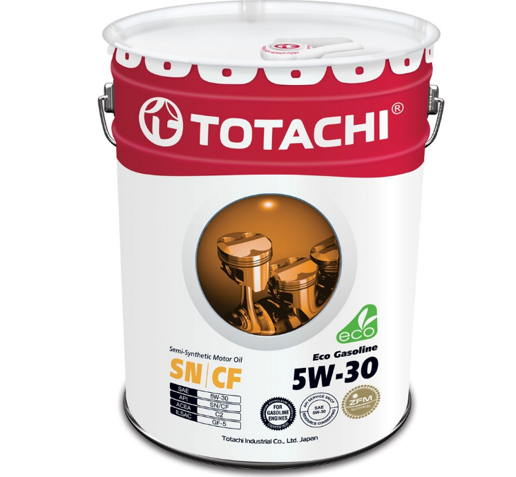 фото Моторное масло totachi eco gasoline semi-synthetic sn/cf 5w30 20 л