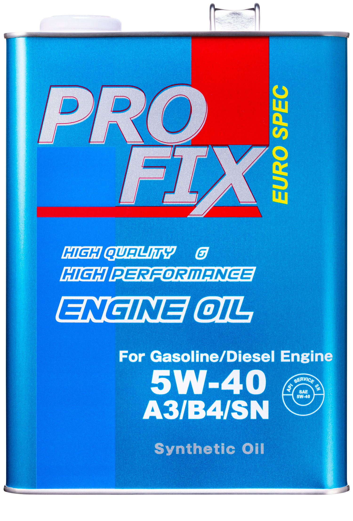 фото Моторное масло profix engine oil 5w40 sn a3/b4 4л