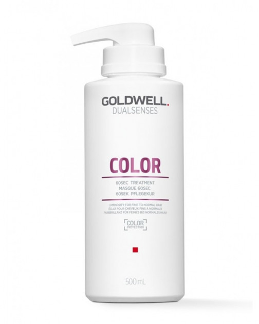 Уход за 60 секунд для блеска окрашенных волос Goldwell DS COL 500 мл ав1918 биомаска альгинатная для волос экспресс восстановление живые водоросли 200