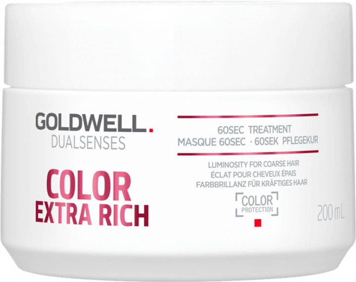 Интенсивный уход Goldwell Dualsenses Color Extra Rich за 60 секунд 200 мл интенсивный уход за 60 секунд для осветленных волос goldwell ds bl