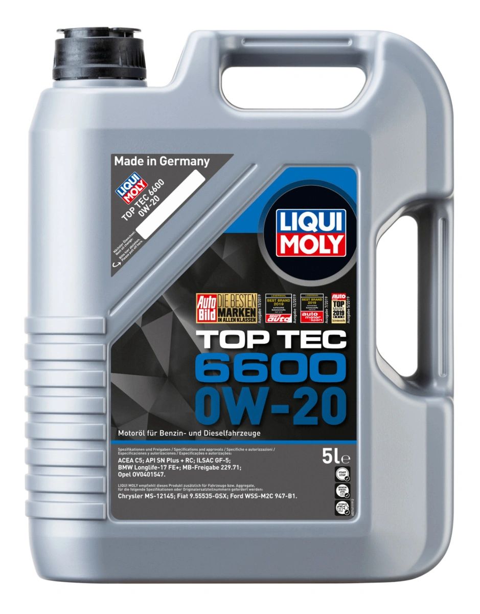 Моторное масло Liqui Moly Top Tec 6600 0W20 1л