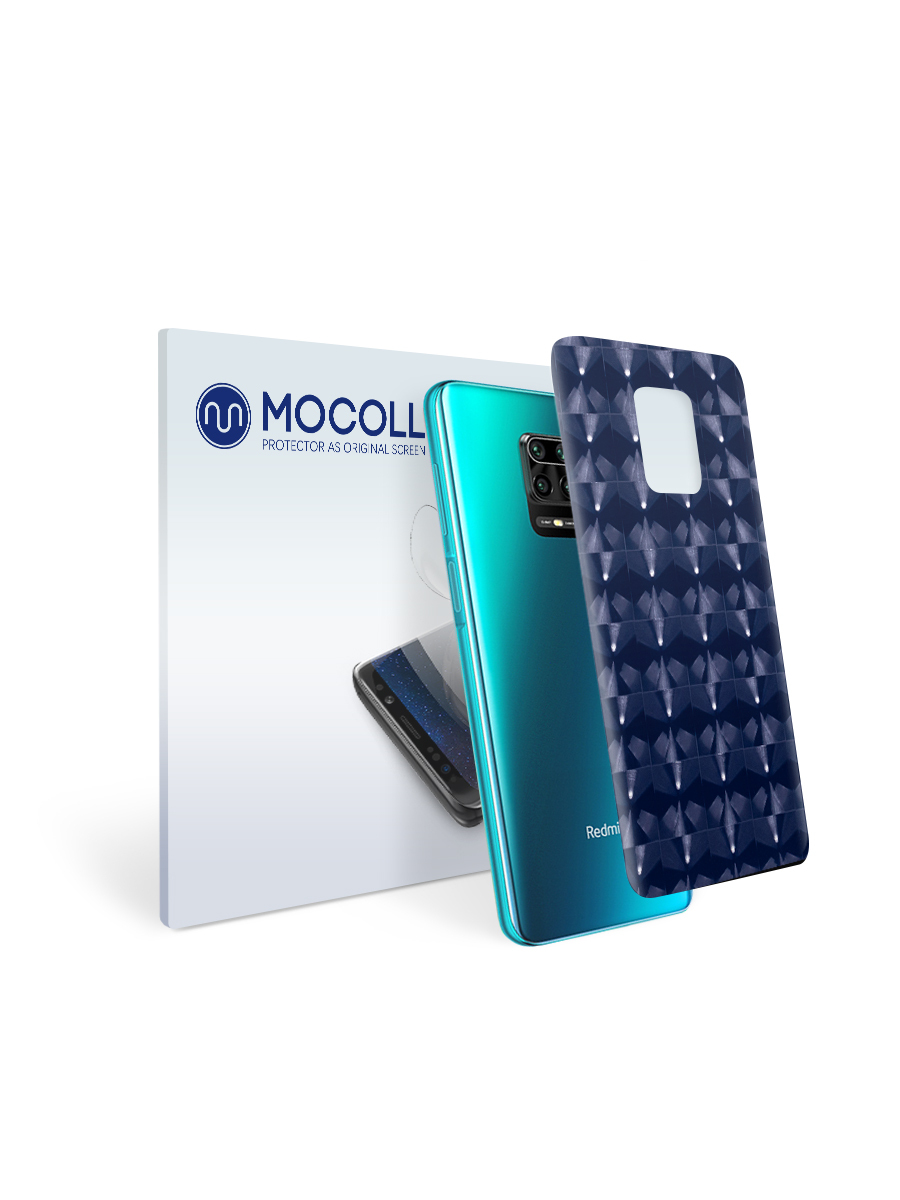 

Пленка защитная MOCOLL для задней панели Xiaomi Redmi Note 9S Кошачий глаз синий