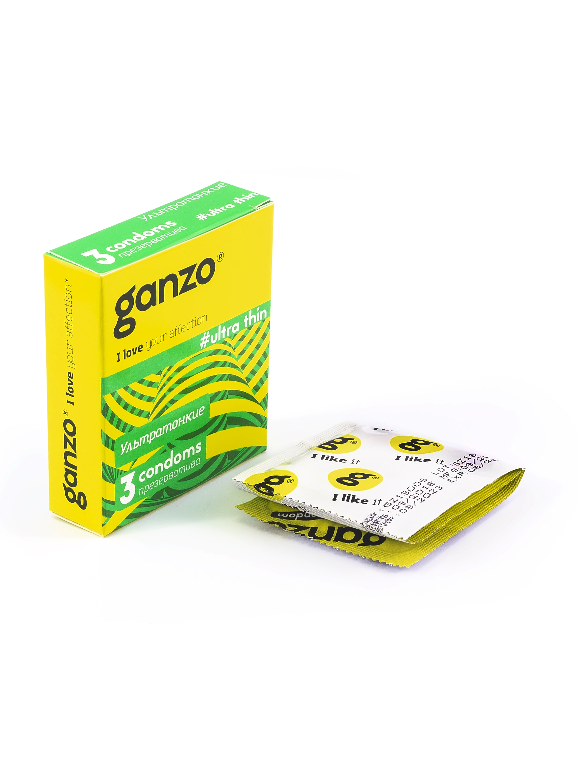 Купить Презервативы Ganzo Ultra thin 3 шт., прозрачный, латекс