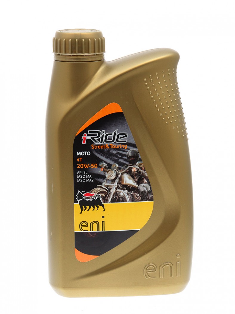Моторное масло ENI 20W-50 1л для мототехники 4T eniiridemoto20W-50