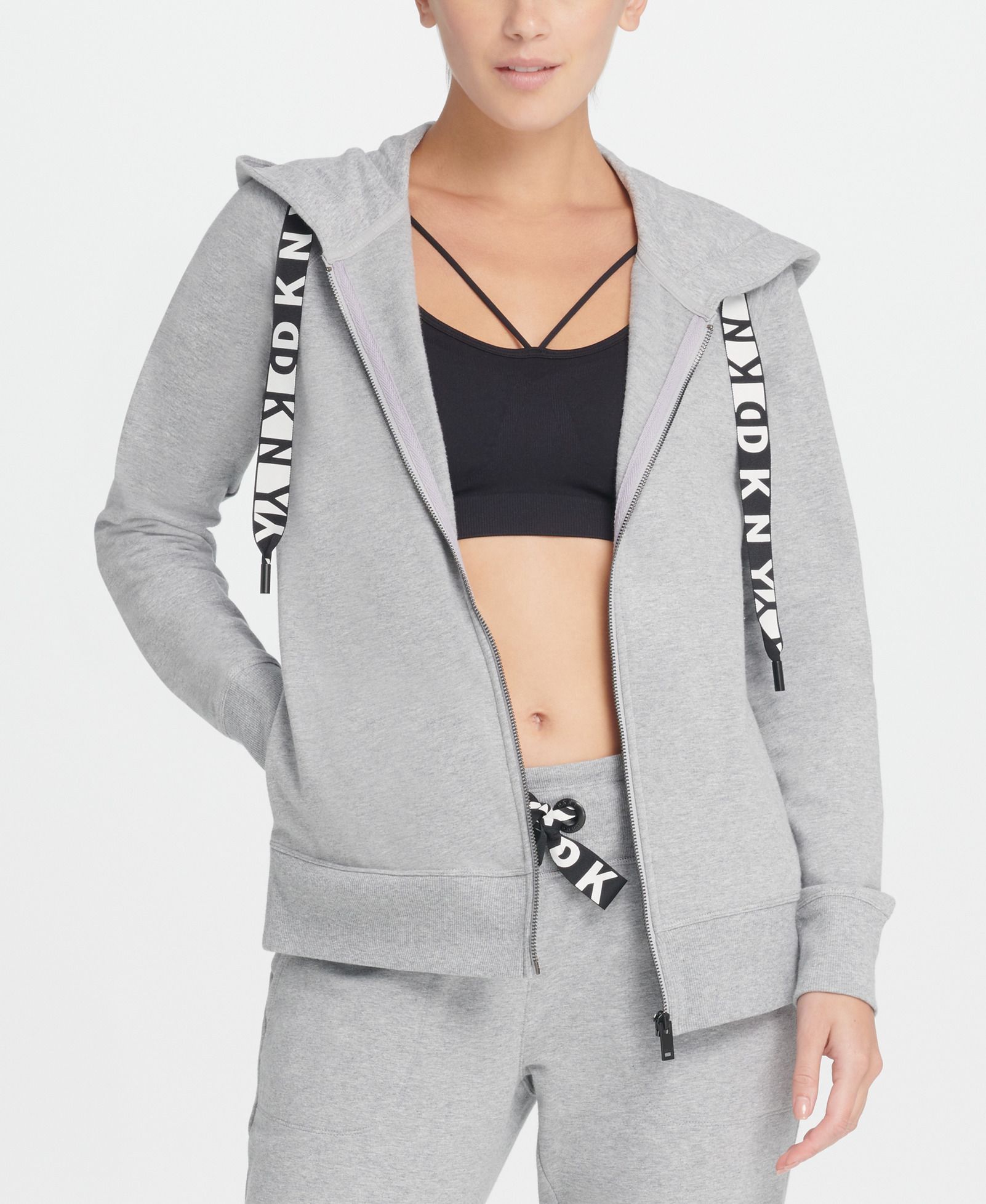 

Толстовка женская DKNY DP9J8598 серая S, DP9J8598