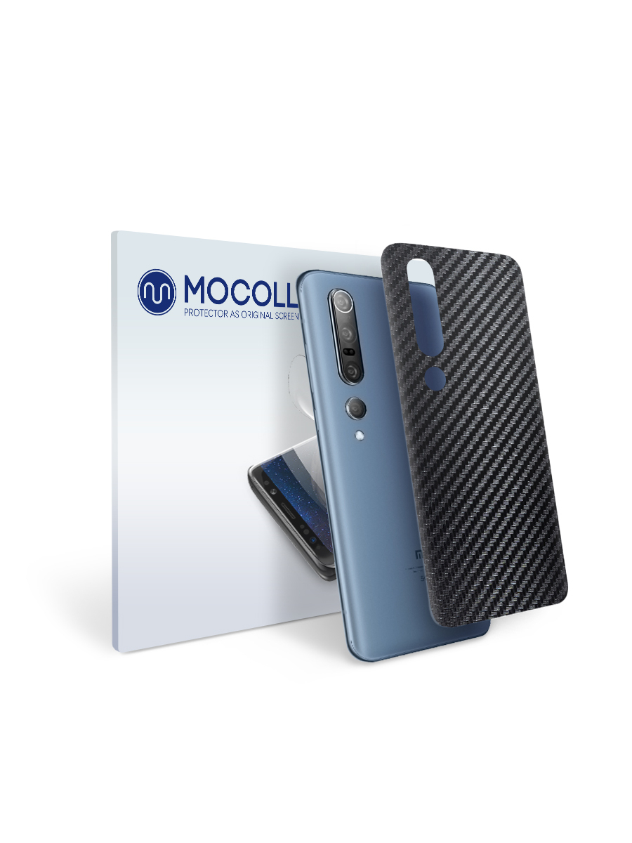 

Пленка защитная MOCOLL для задней панели XIAOMI Mi CC9 E Карбон Черный